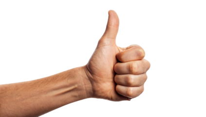 hand showing thumbs up