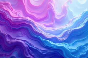 Obraz premium Abstract swirling purple and cyan pastel fluid wave background , blue, digital, smooth