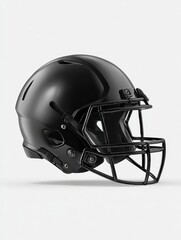 Fototapeta premium black american football helmet mockup, isolated background