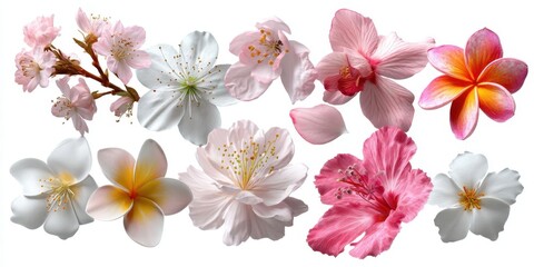 Beautiful Collection of Cherry Blossom, Orchid, Frangipani, and Plumeria Petals for Bouquets and Spa Themes