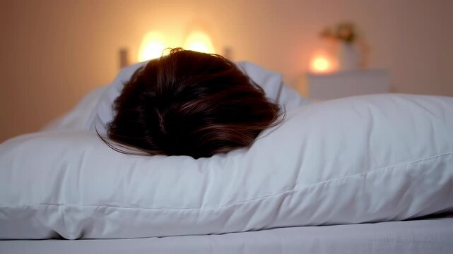 Peaceful nighttime retreat: restful sleep and cozy ambiance with soft glow