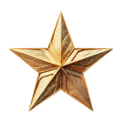 Obraz premium Gold Star Festive Decoration Holiday Ornament Christmas Star,, isolated on transparent background, perfect cutout, PNG