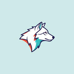 vector illustration of a wolf