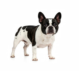 French bulldog on a white background