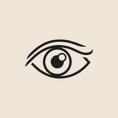 Obraz premium eye icon vector illustration