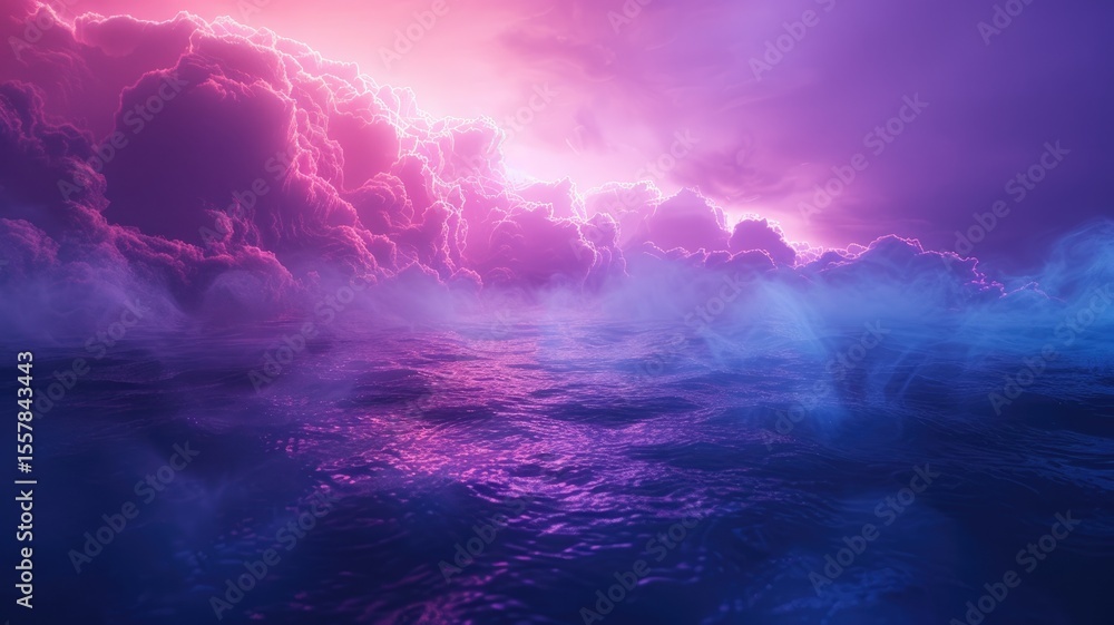 Poster abstract image of gradient texture with pink and blue hues. digital artwork of gradient pink and blu