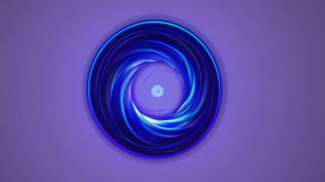 Glowing neon swirl dynamically changing colors, morphing across solid background with mesmerizing luminous gradient energy