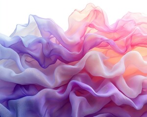Obraz premium Soft, flowing fabric in pastel colors