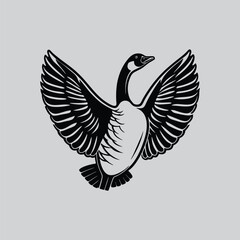 Elegant Goose Flight logo Idea design