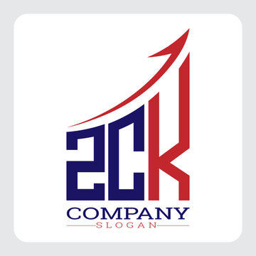 ZCK logo design, ZCK Company Logo Design Growth vector, ZCK Upward Arrow Business Success Logo vector, ZCK Corporate Branding Logo, ZCK simple and modern logo, ZCK business finance logo design, etc.