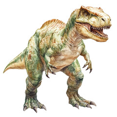 Fototapeta premium Gorgosaurus, watercolor vector, isolated on a white background.