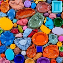 multi colored beads