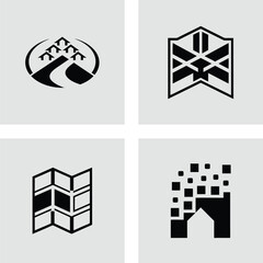 Obraz premium Abstract Logo Designs Modern Minimalist Icons for Business and Branding