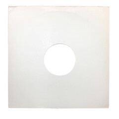 Vinyl record sleeve, white