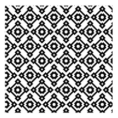 black and white seamless pattern, black geometric shapes on a white background, rhombus or diamond, pixelated or stepping-stone, thick and blocky,