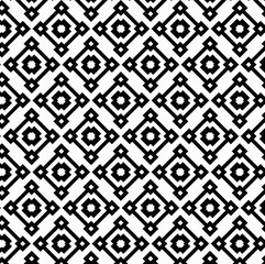 black and white seamless pattern, black geometric shapes on a white background, rhombus or diamond, pixelated or stepping-stone, thick and blocky,