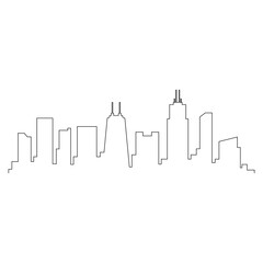 Chicago Skyline Outline