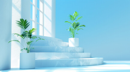 interior of a tropical resort