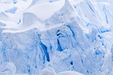 Paradise harbor Antarctica, towering Ice Bergs