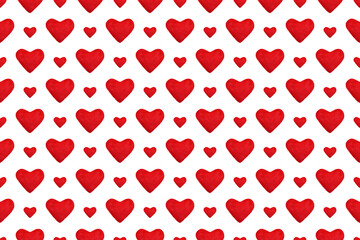 Seamless pattern with watercolor hearts. Wedding design.