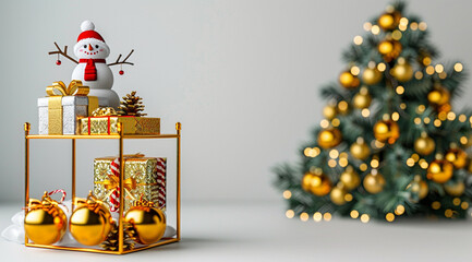 christmas tree with gifts