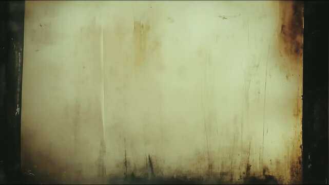 top view on old worn vintage polaroid photo, texture background. Stop motion animation loop
