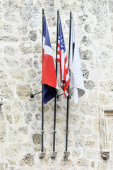 Cobbled Streets and Colonial Buildings in Dominican Republic