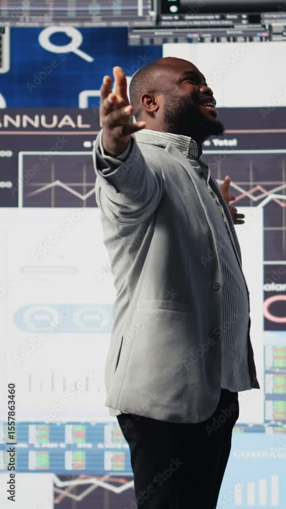 Poster vertical video black leader using digital graphs and analytics to improve finance models for fruitfu