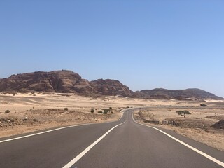 road in desert