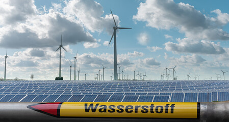 Green hydrogen produced using renewable energies