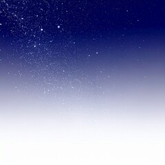Obraz premium ミッドナイトネイビーからパールホワイトへと移ろう星屑が輝く高級感ある夜空背景