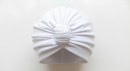 Blank turban knot tied, isolated top view
