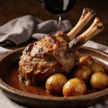 Spanish Roasted Suckling Lamb (Lechazo) with Garlic Potatoes