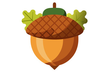 Detailed Acorn Drawing Ideal for Thanksgiving Table Art