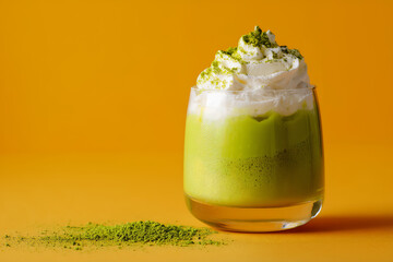 Matcha Green Tea Mousse In Stylish Glass
