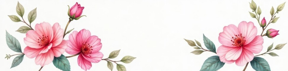 Obraz premium Delicate watercolor floral bouquet, soft hues on white , watercolor, flowers, beauty