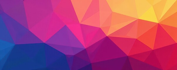 Fototapeta premium Intersecting, translucent polygons forming a vibrant gradient, abstract background , contemporary, geometric
