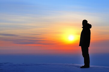 Greeting the New Year with the Dawn: Witnessing the first sunrise of the year, as the sun paints the horizon with vibrant colors on New Years Day.
