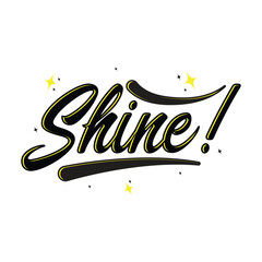 Shine typography design inspiration