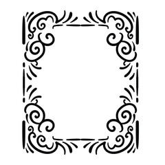 Ornate frame design decorative border graphic