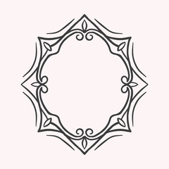 Ornate frame design, decorative border element