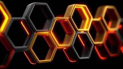 Minimal abstract background featuring a generative hexagon pattern. The geometric design creates a modern, clean, and futuristic visual effect with repeating hexagonal shapes in a subtle color palette - Powered by Adobe