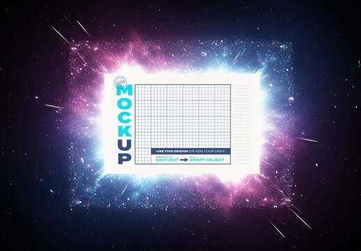 Horizontal Galaxy Image Mockup