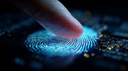Biometric Scan:  Fingerprint Authentication on OLED Pad
