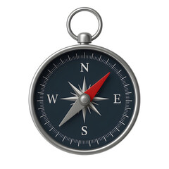 Navigational Tool For Finding Direction With Red Needle Transparent Background