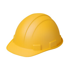Fototapeta premium yellow hard hat isolated Transparent Background