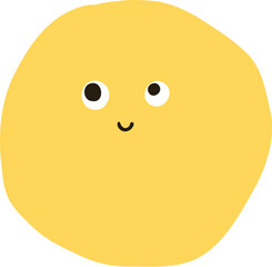 Collection of yellow emoji faces with various expressions: happy, sad, surprised, cool, and loving. Cute and playful emoji designs in a fun style. Hand drawn cute emoticon illustration icon. Vector