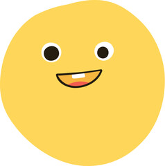 Collection of yellow emoji faces with various expressions: happy, sad, surprised, cool, and loving. Cute and playful emoji designs in a fun style. Hand drawn cute emoticon illustration icon. Vector