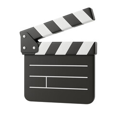 Classic Movie Clapboard for Filmmaking and Production Scenes Transparent Background
