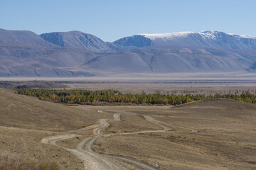 mountain road in the mountains